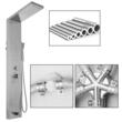 Panou dus hidromasaj, Vevor Inox Argintiu, 5 functii, Led, 122x6.6x20cm