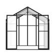 Sera de gradina structura Aluminiu, placi policarbonat 236 x 346 x 207 cm, protectie UV si rezistenta la impact, 2 x ferestre, 2 x usi