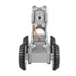 Robot de inspectie a tevilor de canalizare, Telecomanda wireless, IP68, Lungime cablu 120 m, Tractiune 4x4, HD, 8 x Led, 3 viteze, Aluminiu, 1 x Tableta