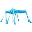 Pavilion de plaja, portabil, 3x3 m, Albastru, Densitate 180 g/m², protectie UPF 50+, Cadru aluminiu