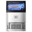 Masina pentru cuburi de gheata, Functie Auto-Curatare, 40 kg/zi, Capacitate 15.6 kg, Inox, Afisaj Led, 60 dB, 480 x 420 x 770 mm, 50 tavi, Pompa drenaj