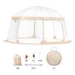 Pavilion Igloo 4.5 x 4.5 x 2.4 m, pereti transparenti detasabili, PVC, portabil, 13 kg, 12-15 persoane
