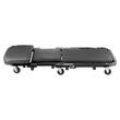 Pat/Scaun pliabil pentru atelier, 2 in 1, max 205 kg, 6 x roti, 1020 x 415 x 150 mm, Negru