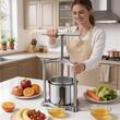 Presa manuala pentru struguri/fructe moi, Inox, Volum 6 l