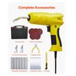 Pistol de lipit plastic, 220 W, 800 capse, Lumina Led, 450 °C, Trusa