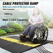 Rampa pentru cabluri, max 10000 Kg, 5 x canal, Galben/Negru, 114.5 x 80 x 5 cm