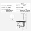 Masa toaletaj pentru animale cu talie mica/medie, Max 150 kg, 914.4 x 609.6 mm, Otel, Pliabila 1 x Brat