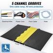 Rampa pentru cabluri, max 10000 Kg, 5 x canal, Galben/Negru, 114.5 x 80 x 5 cm