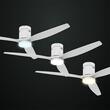 Ventilator de plafon cu lampa si palete lemn, 30 W, Telecomanda, 6 x viteze, palate lemn, alb