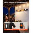 Incalzitor cu infrarosu, 3000 W, 3 x trepte caldura, Aluminiu, telecomanda, IP55, Aplicatie Wi-Fi telefon