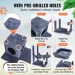 Ansamblu de joaca pentru pisici, 70×45×143 cm, Plus, Gri inchis, Compartimente Relaxare, 6 etaje, stalp pentru zgariat