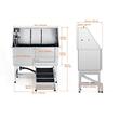 Cada pentru animale de companie All-in-One, Inox, Accesorii complete dus, baterie, Rampa, max 150 kg, 1270x1510x580 mm, deschidere usa pe dreapta