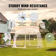 Pavilion Igloo 4.5 x 4.5 x 2.4 m, pereti transparenti detasabili, PVC, portabil, 13 kg, 12-15 persoane