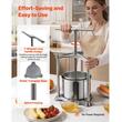 Presa manuala pentru struguri/fructe moi, Inox, Volum 6 l