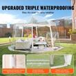 Pavilion Igloo 4.5 x 4.5 x 2.4 m, pereti transparenti detasabili, PVC, portabil, 13 kg, 12-15 persoane