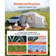 Cort camping pentru SUV, 5-9 persoane, 3 sezoane, 3.96 x 3.05 m, PU2000 mm, geamuri ventilate