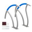 Set 2 x Balustrada aluminiu pentru piscina, 1395 x 810 x 100 mm, Capacitate 100 kg, protectie UV, accesorii montaj incluse