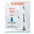 Aspirator piscina cu acumulator 4 Ah, Maner telescopic 225 cm, 32 l/min, Putere 18 W, Autonomie 60 min