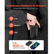 Jacheta cu 5 zone de incalzire, Impermeabila, Acumulator 8000 mAh, 3 trepte, 7.4V, 13W, Negru, Marimea XXXL