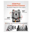 Robot de inspectie a tevilor de canalizare, Telecomanda wireless, IP68, Lungime cablu 120 m, Tractiune 4x4, HD, 8 x Led, 3 viteze, Aluminiu, 1 x Tableta