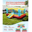 Spatiu joaca multifunctional, Topogan, Zona sarituri, cos baschet, max 160 kg, Gonflabil, 4480 x 4200 x 2070 mm