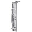 Panou dus hidromasaj, Vevor Inox Argintiu Mat, 5 functii, Led, 122x6.6x20cm