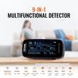 Detector calitate aer 9 in 1, CO2, AQI, PM1.0, PM2.5, PM10, TVOC, HCHO, umiditate, temperatura