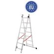 Scara aluminiu dubla Strend Pro Basic 2x7 trepte, maxim 150Kg