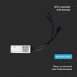 Controller banda led Alb, Wi-Fi 12/24V, 72/144W, Telecomanda 12 butoane