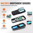 Detector calitate aer 8 in 1, AQI, PM1.0, PM2.5, PM10, TVOC, HCHO, umiditate, temperatura, Alarma