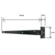 Balama pentru porti Strend Pro MU74136, lungime utila 254 mm