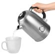Fierbator electric cordless, Inox 1.7l, putere 2200 W, cana gradata, Termometru