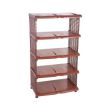 Pantofar cu 5 rafturi, Strend Pro Regal Rattan, plastic, Maro, 48x30.5x86 cm