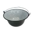 Ceaun emailat, Strend Pro Piknik, 16 l, diametru 420 mm cu trepied inclus