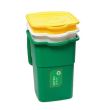 Set 3 cosuri de gunoi pentru reciclare deseuri Strend Pro ECO 3x50 L, verde-galben-alb
