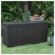 Lada depozitare exterior Keter Sherwood Anthracit 270L, Gri, 117x45x57.5cm