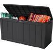 Lada depozitare exterior Keter Sherwood Anthracit 270L, Gri, 117x45x57.5cm
