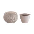 Ghiveci decorativ, Strend Pro Splofy Bowl, efect impletitura, 290x190 mm