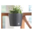 Ghiveci suspendat Strend Pro Round DRTW260, 8.9L, culoare maro, imitatie rattan
