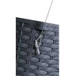 Ghiveci suspendat Strend Pro Round DRTW260, 8.9L, culoare maro, imitatie rattan