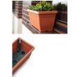 Ghiveci dreptunghiular pentru balcon Strend Pro Balcony ISBT5CAN 7.5L, cu sistem de irigare