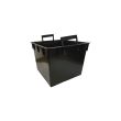 Ghiveci pentru flori tip ratan Strend Pro Rato Low 400, capacitate 64 l, maro