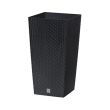 Ghiveci pentru flori cu suport ratan, Strend Pro Rato Square 325, capacitate 21/49 l