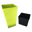Ghiveci pentru flori Strend Pro Limeta 190x190x360 mm, culoare verde