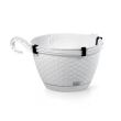 Ghiveci suspendat Strend Pro White DRLW240, 4.85L, culoare alb, imitatie ratan