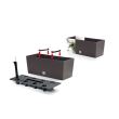 Ghiveci dreptunghiular Strend Pro Rato Watering System DRTC 500, Maro, 17L