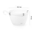 Ghiveci decorativ suspendat Ratolla Round W 240, rotund, 24.3x16 cm, antracit