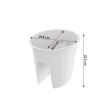 Ghiveci decorativ pentru balustrade Prosperplast Railing Oval 300, maro, 6l