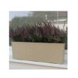 Ghiveci dreptunghiular Strend Pro Ratolla Mocca ISR500P, cu tava integrata, 50x17.3x15cm