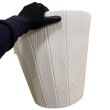 Ghiveci decorativ cu vas interior Strend Pro Woode, Alb, 54L